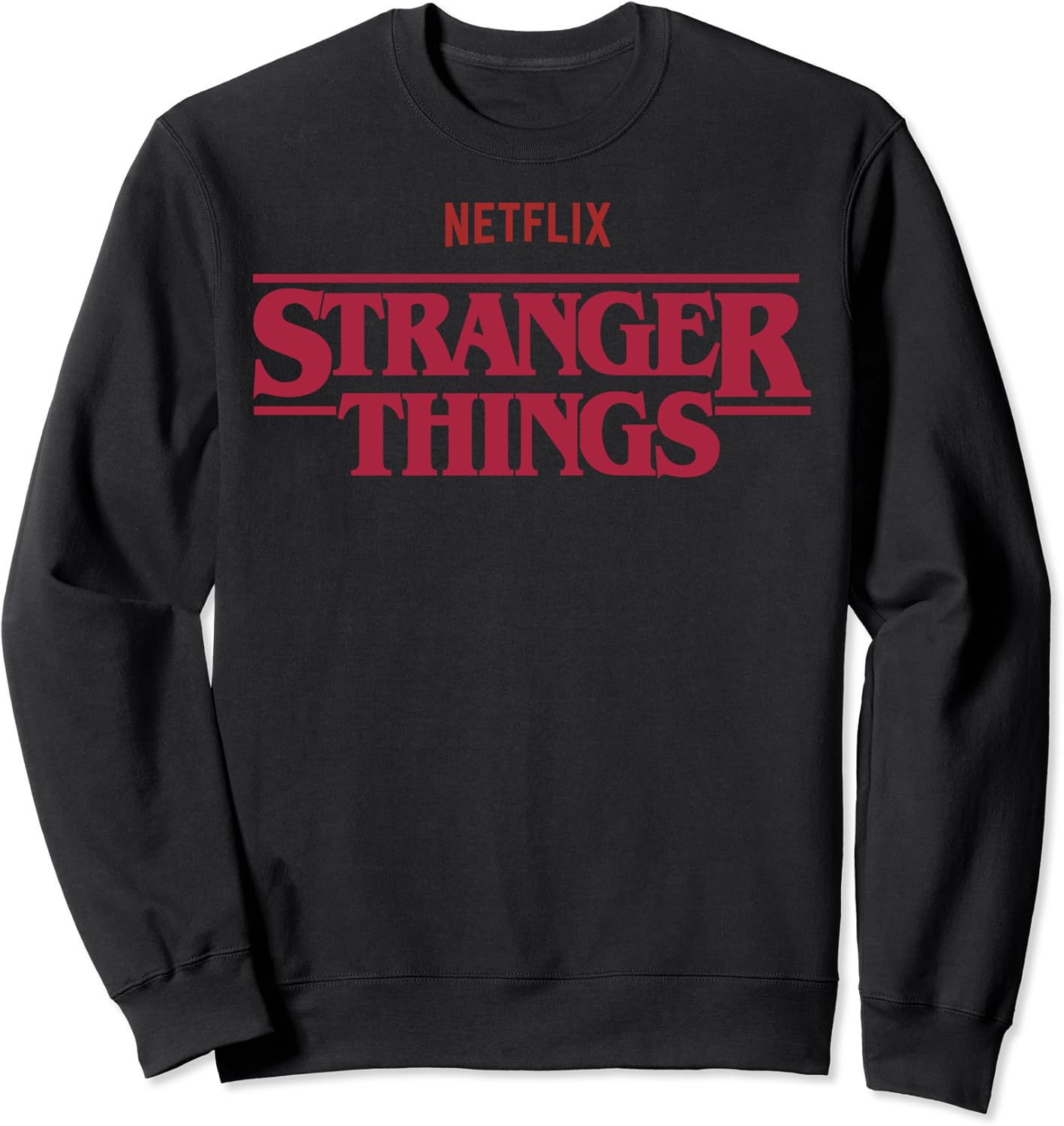Comment Regarder Stranger Things Sans Netflix Gratuit Stranger Things Netflix Logo Sweatshirt : Amazon.fr: Vêtements